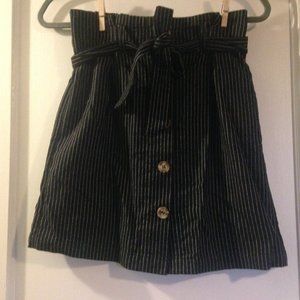 Last Chance! Linen Pinstripe Skirt
